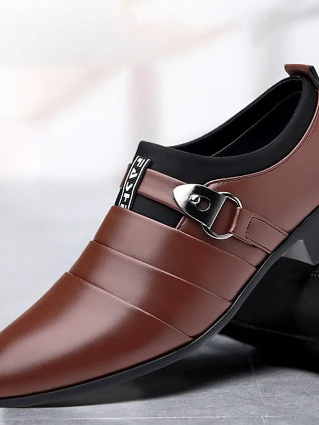 2022 New Leather Shoes Men's Business Formal Shoes Men's Shoes Large Size Pointed Toe Casual Shoes
