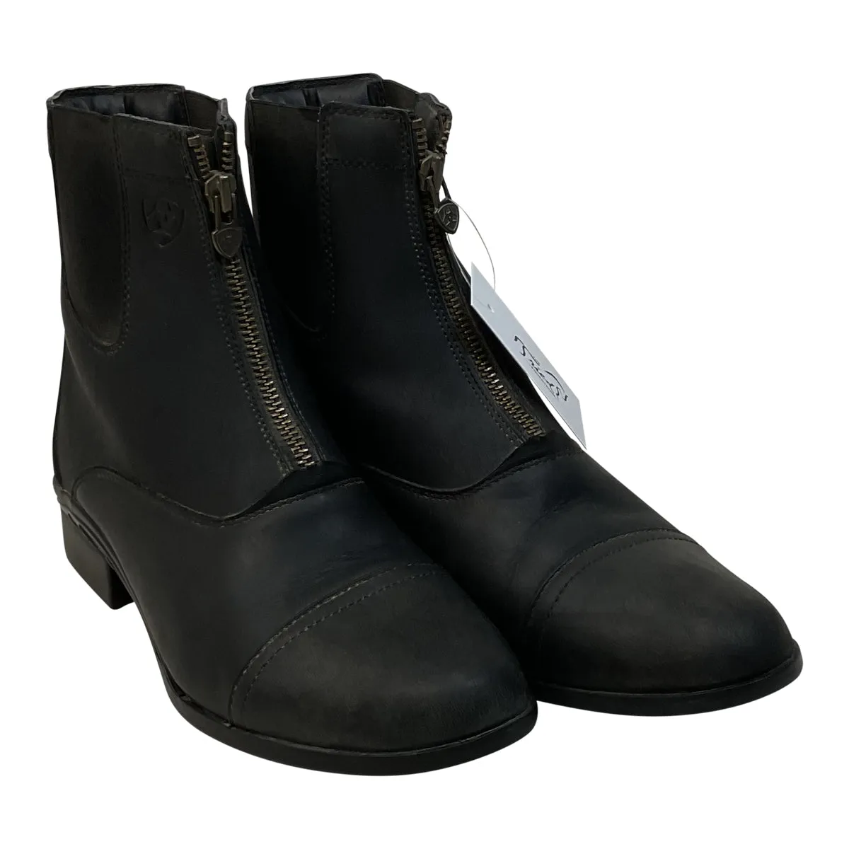 Ariat 'Scout Zip' Paddock Boots in Black - Women's 10.5