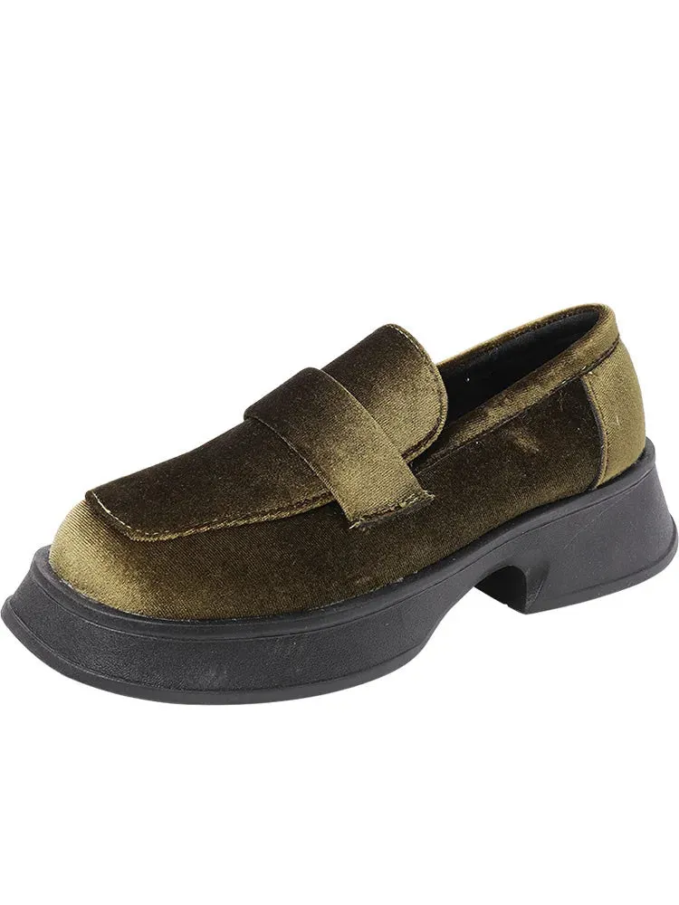 binfenxie  -  Retro Woman Shoes Casual Female Sneakers Clogs Platform Square Toe Modis Flats Autumn Oxfords All-Match Creepers 2024 Dress Fall