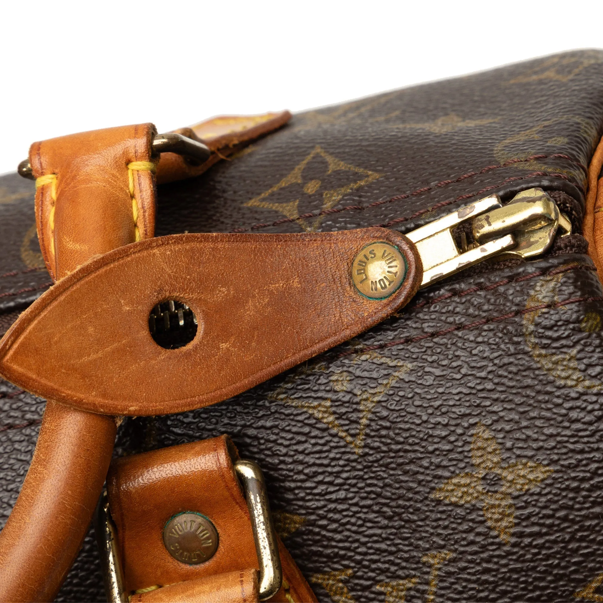 Brown Louis Vuitton Monogram Speedy 25 Boston Bag