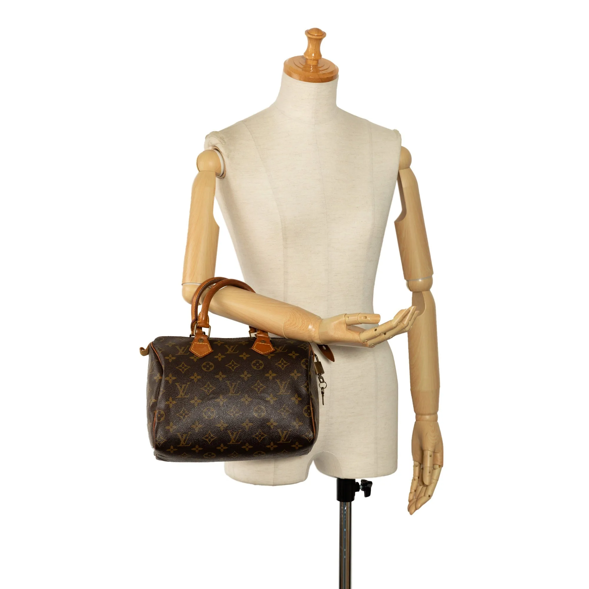 Brown Louis Vuitton Monogram Speedy 25 Boston Bag