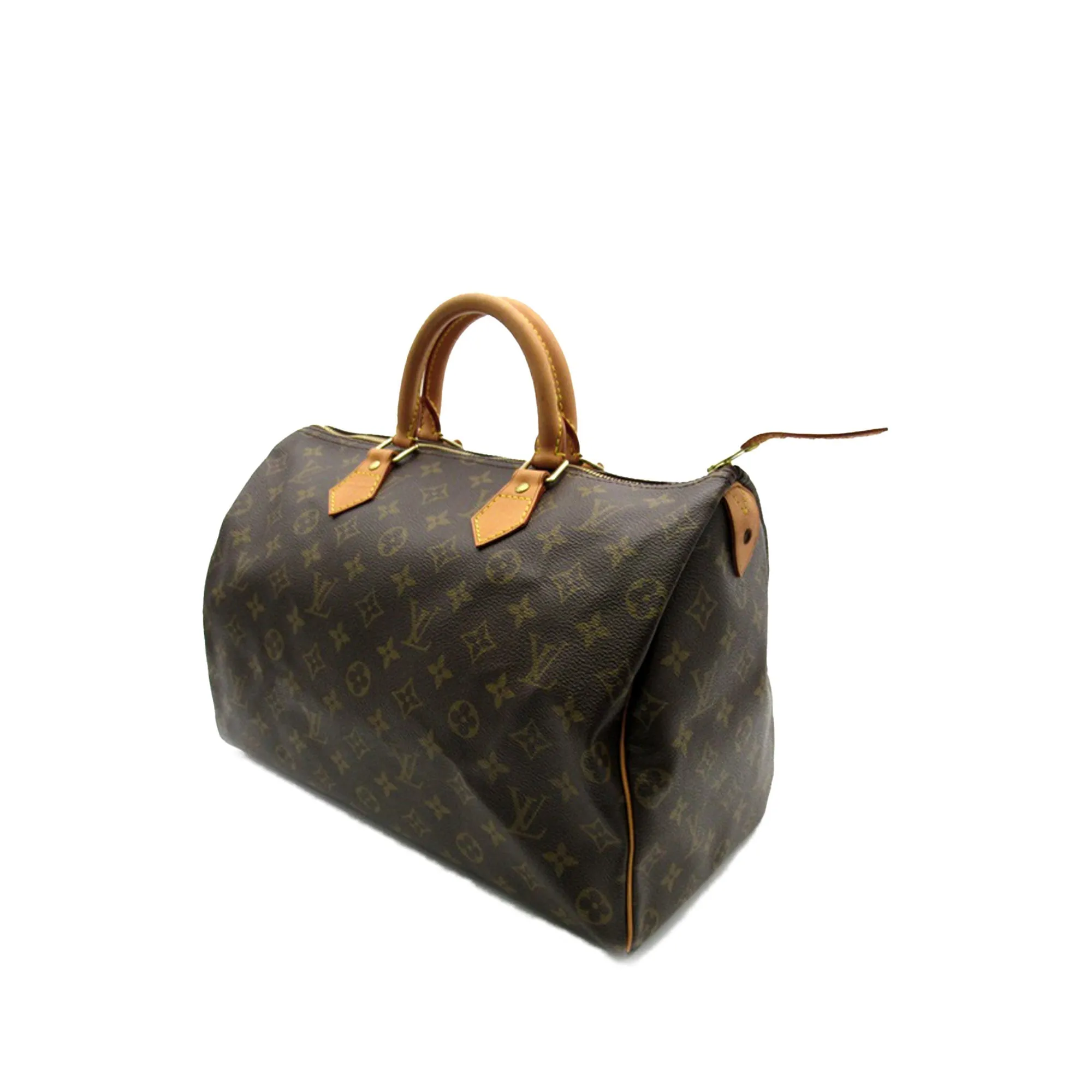 Brown Louis Vuitton Monogram Speedy 35 Boston Bag