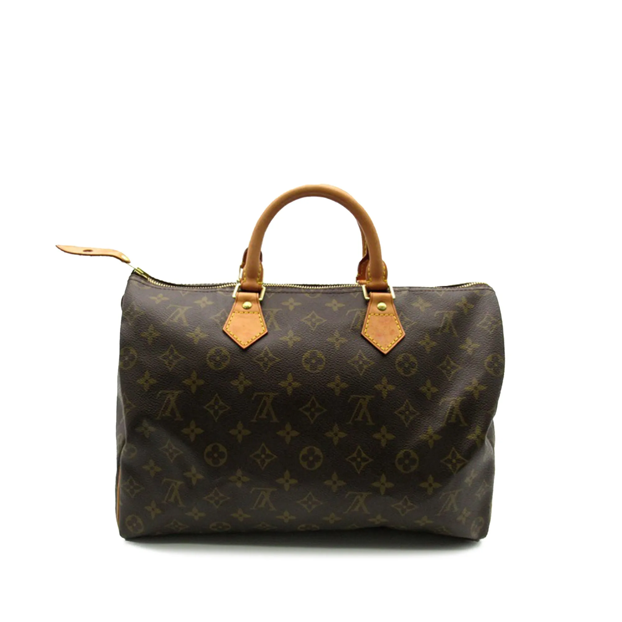 Brown Louis Vuitton Monogram Speedy 35 Boston Bag