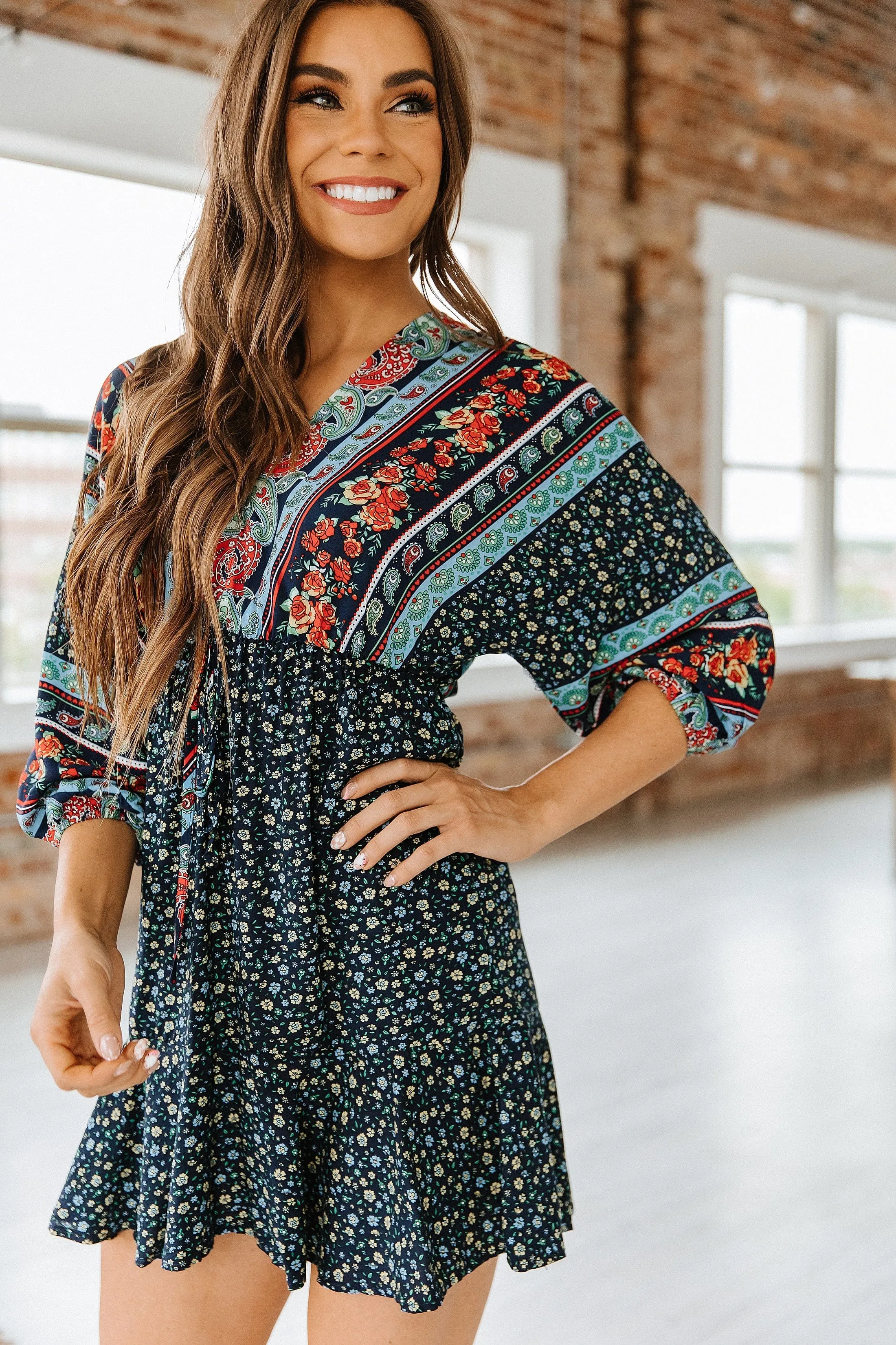 Casual Boho Midi Dress
