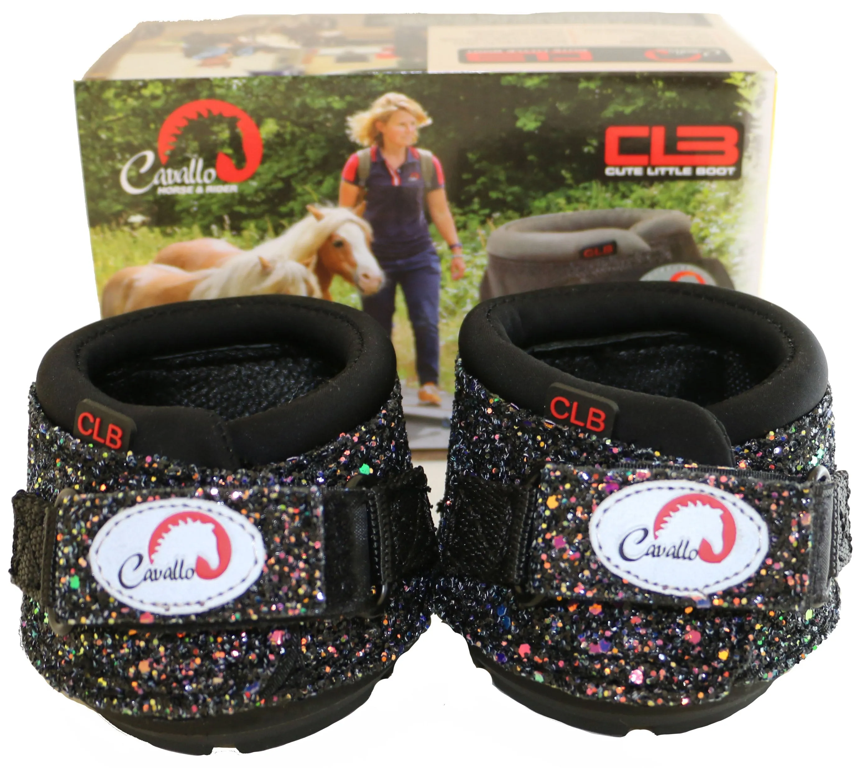 Cavallo CLB Mini/Pony Bling Hoof Boots - Regular Sole - Pair