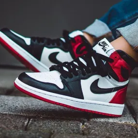 Custom Air Jordan 1 Black Toe Sneakers