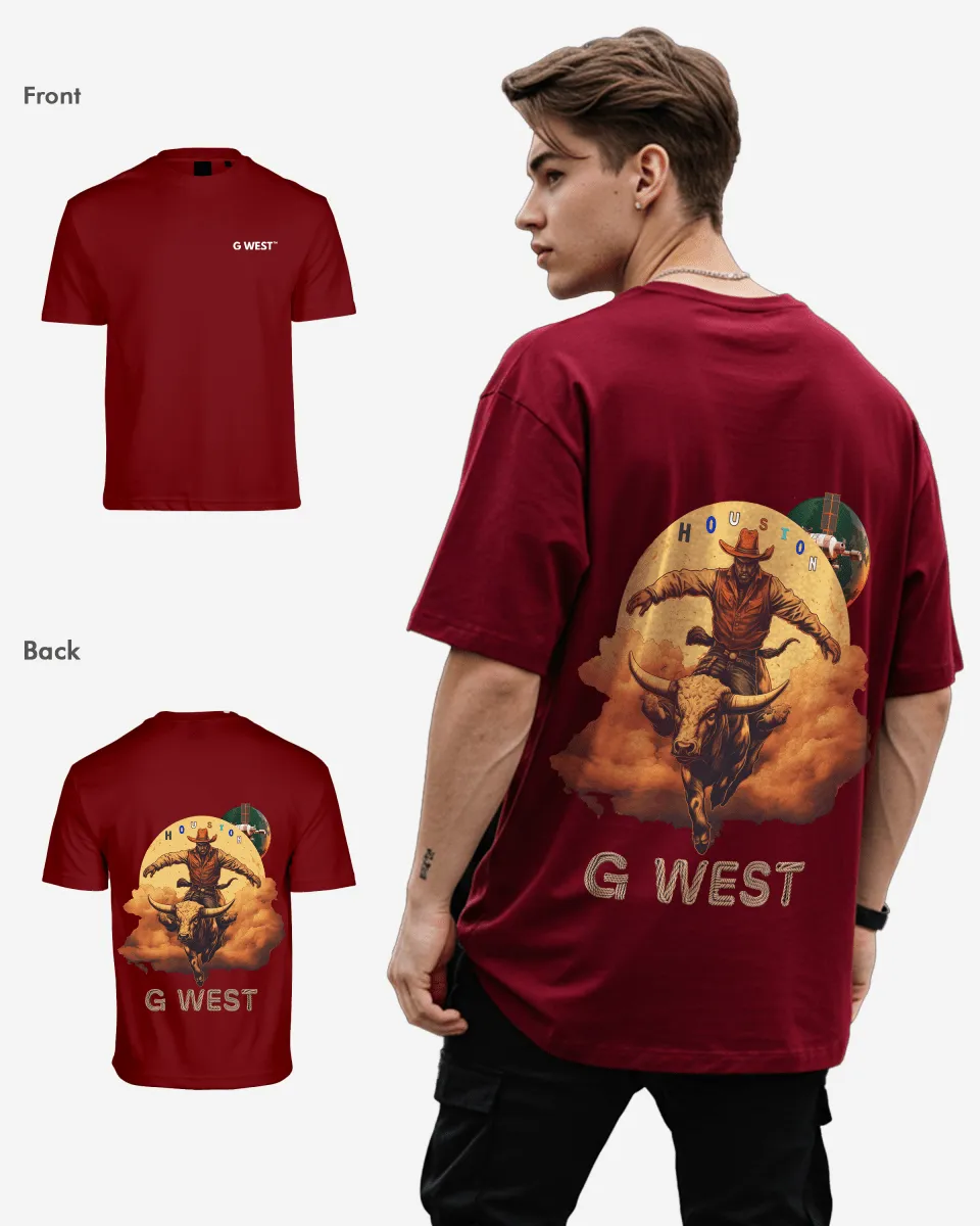 G West Oversized Houston Rodeo T-Shirt - 3 Colors