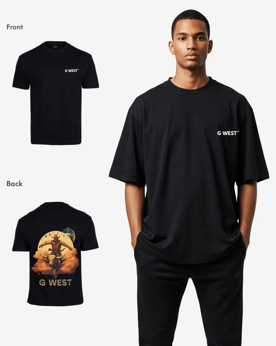 G West Oversized Houston Rodeo T-Shirt - 3 Colors