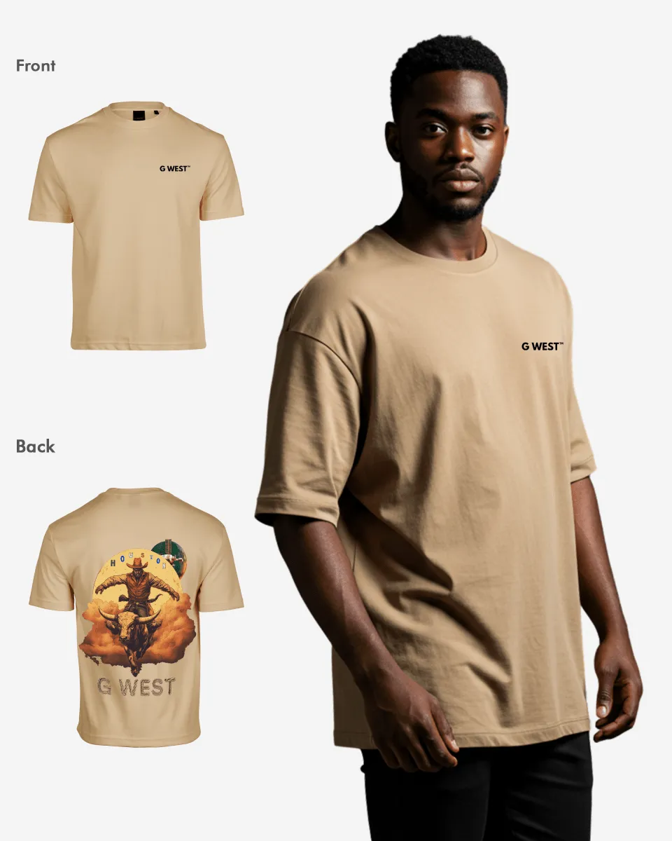 G West Oversized Houston Rodeo T-Shirt - 3 Colors