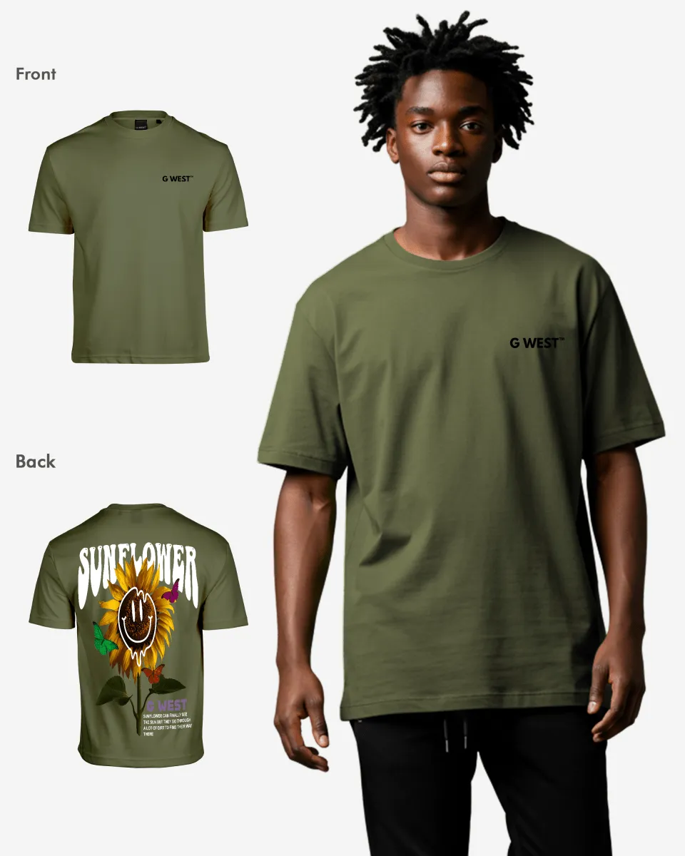 G West Oversized Sunflower Tee