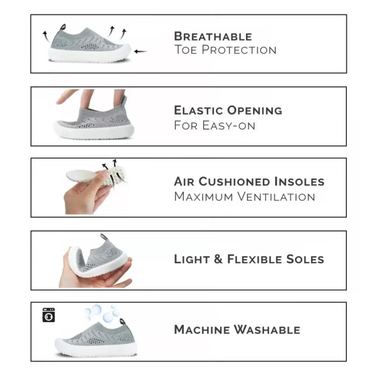 Grey | Kids Xplorer Slip On Shoes
