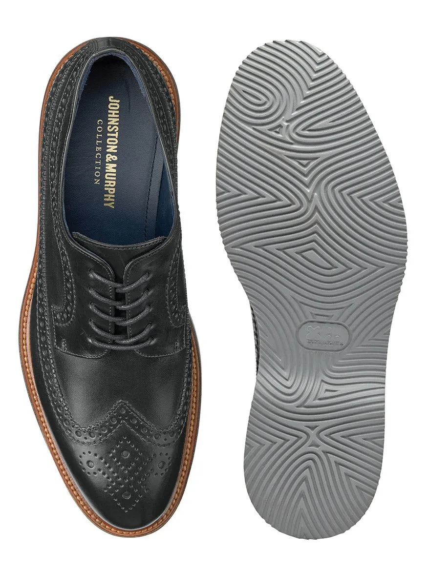 J & M Collection Jenson Longwing in Black Italian Calfskin