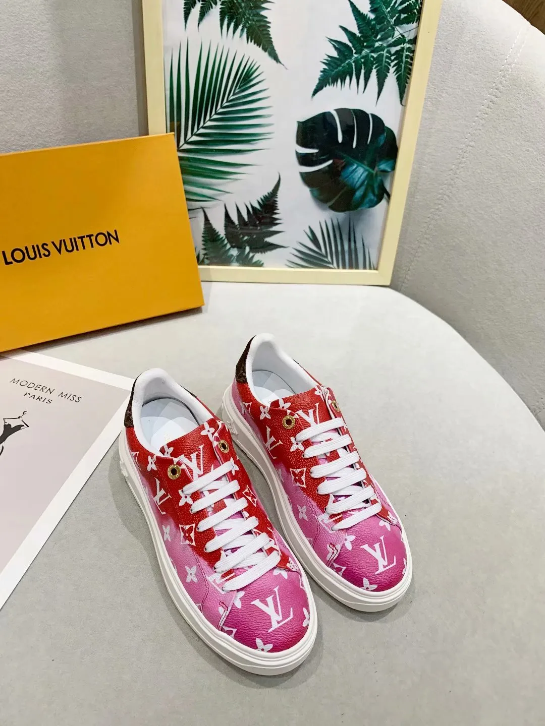 Louis Vuitton Casual Low Pink Sneaker