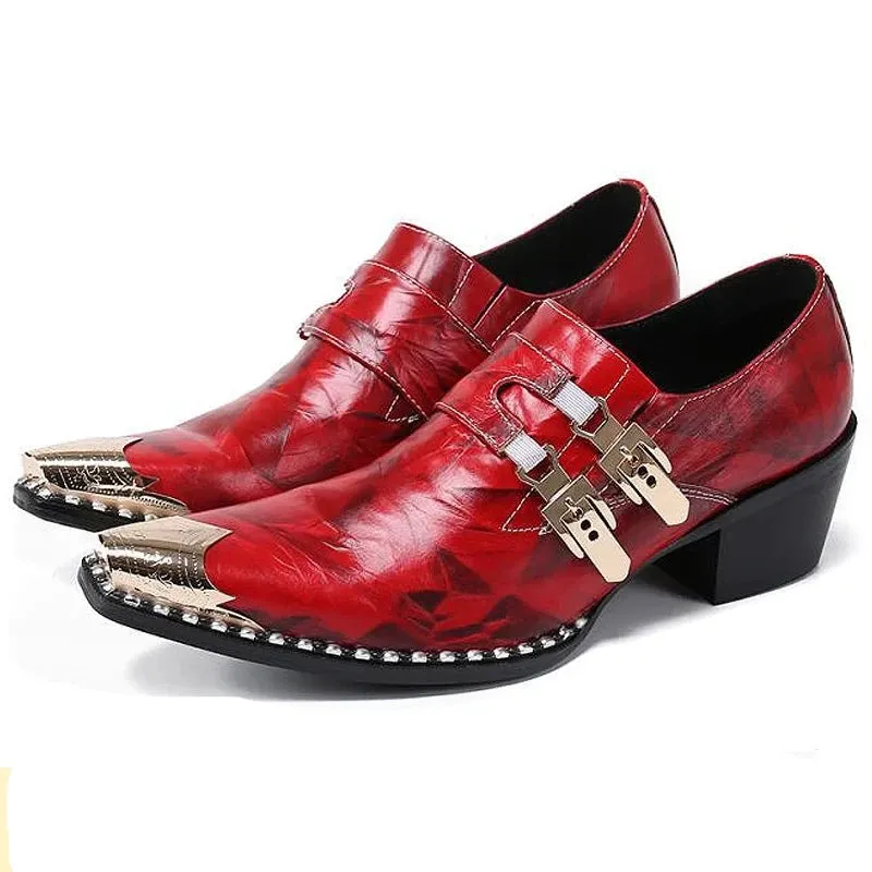 Luxury Designer Loafers Black Genuine Leather Men Shoes