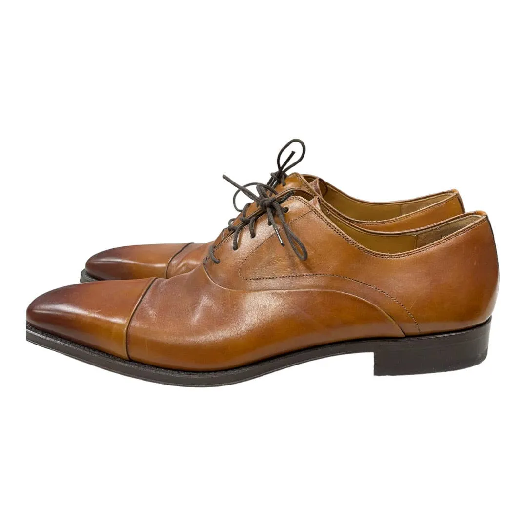 Magnanni Saffron Cuero Lace Up Oxfords Shoes Leather Size 12 Brown