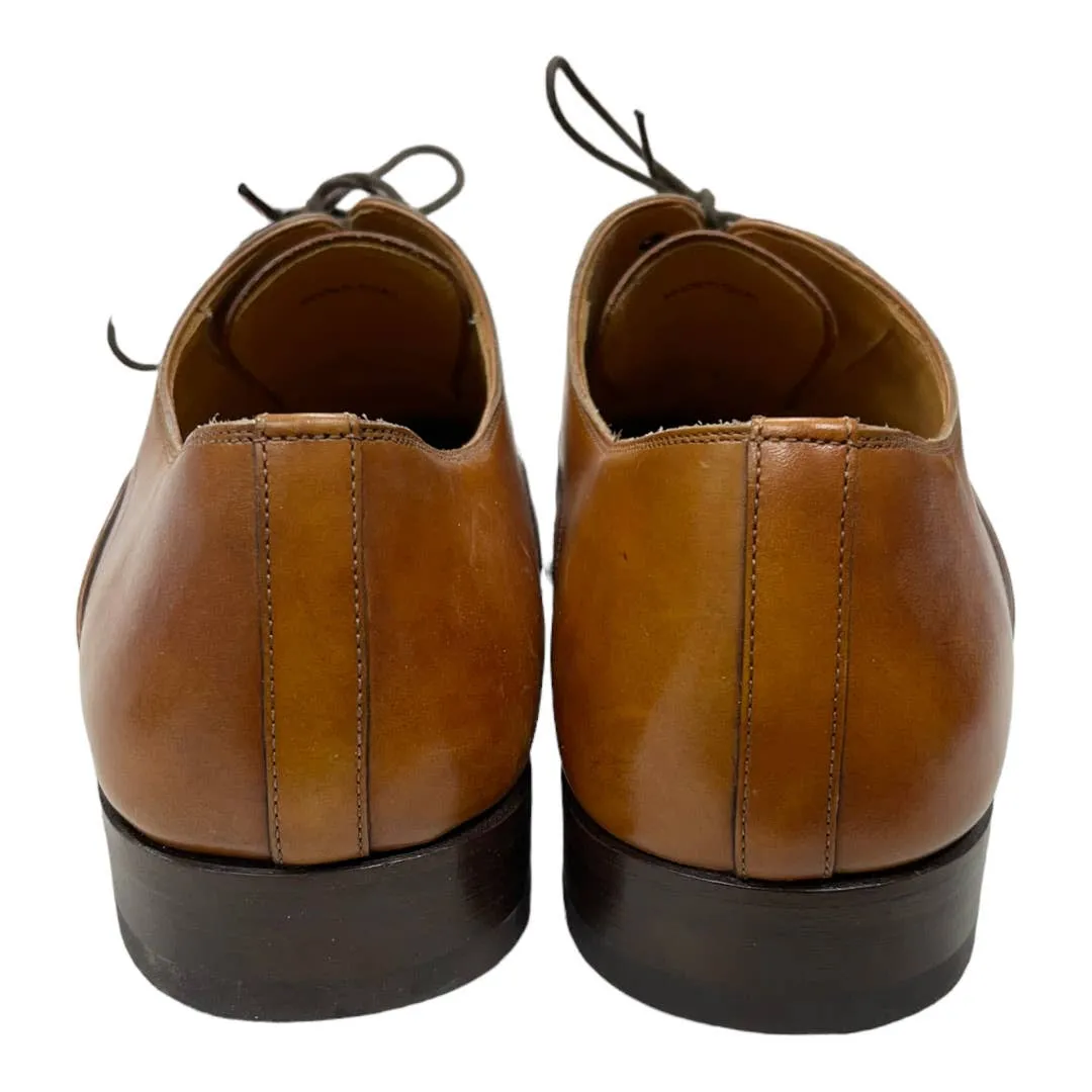 Magnanni Saffron Cuero Lace Up Oxfords Shoes Leather Size 12 Brown