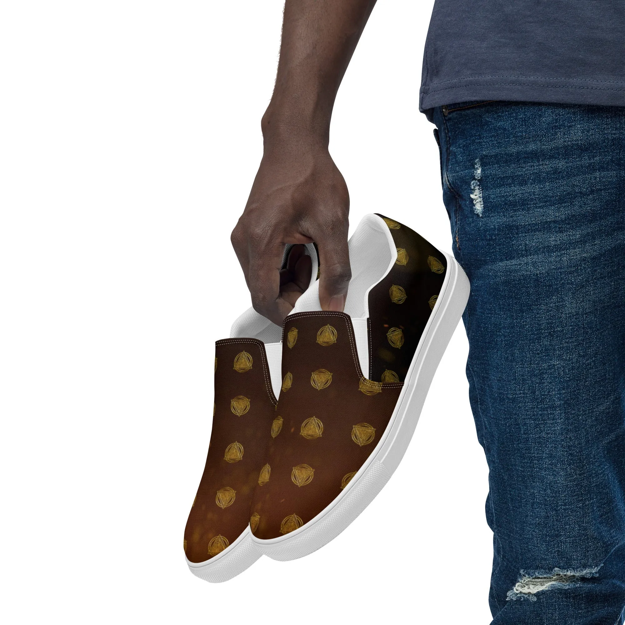 Men’s slip-on canvas shoes | The Last Rite | Logo