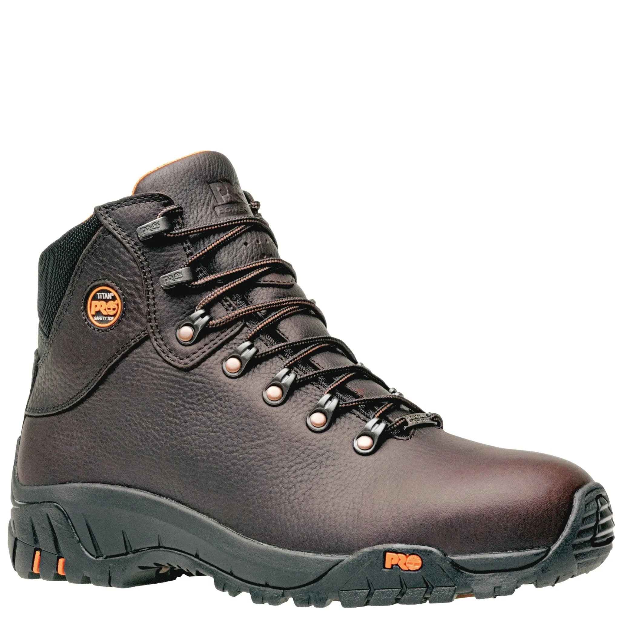 Men's TiTAN Trekker Alloy Toe Waterproof Work Boot - Dark Brown