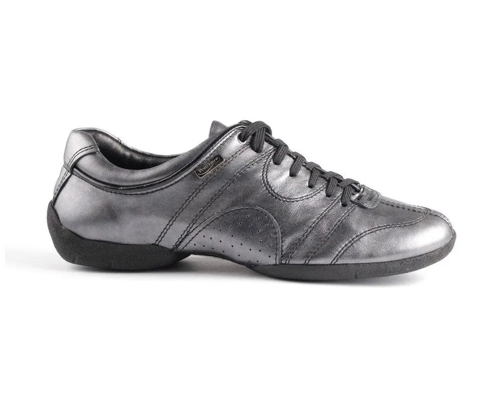 PD Casual Tanzschuhe in Black Silver Leather