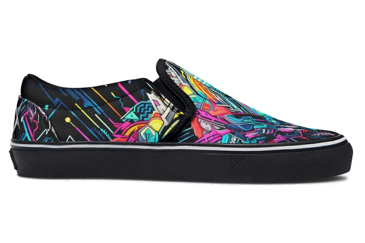 Space Symmetry Slip on Shoes