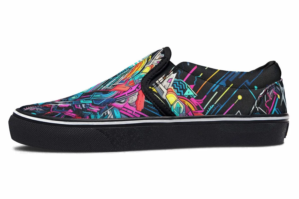 Space Symmetry Slip on Shoes