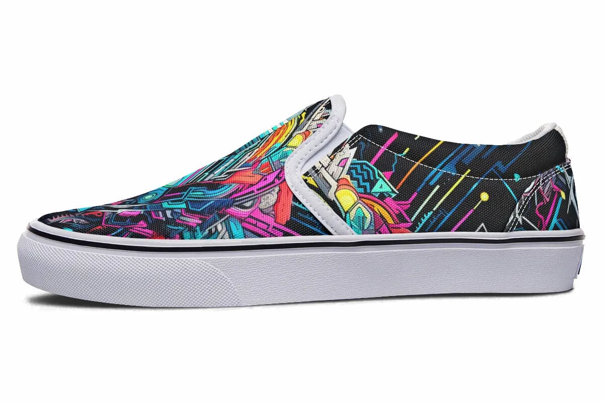 Space Symmetry Slip on Shoes