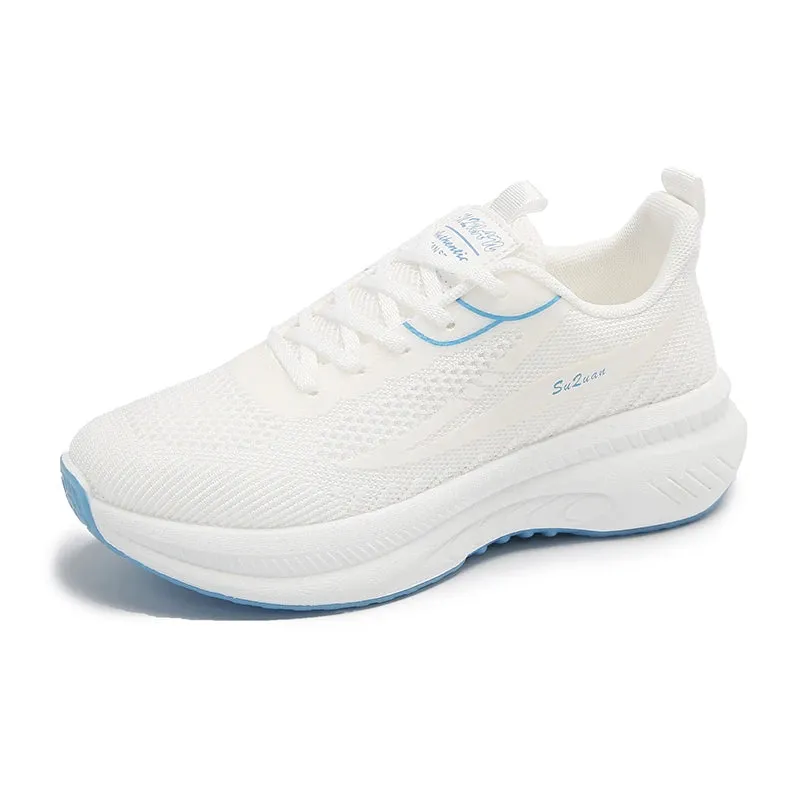 Women Running Shoes Breathable Casual Shoes Outdoor Light Weight White Tenis Sports Shoes Casual Walking Sneakers for Women