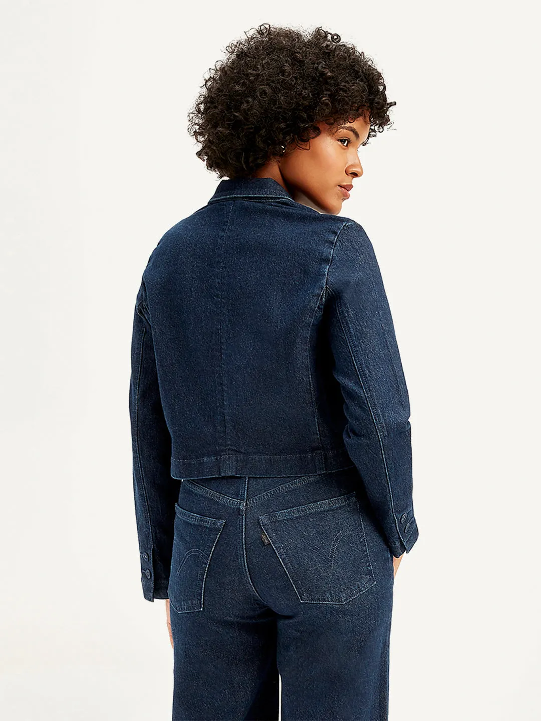 Women's Solid Indigo Jacket